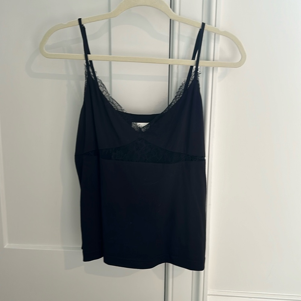 Cami NYC cotton/modal and lace top